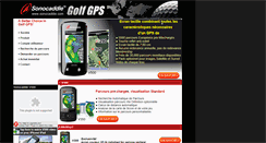 Desktop Screenshot of fr.sonocaddie.com